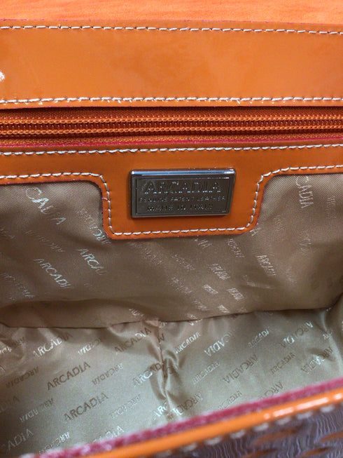 Arcadia Crossbody Carota Patent Leather New Purse